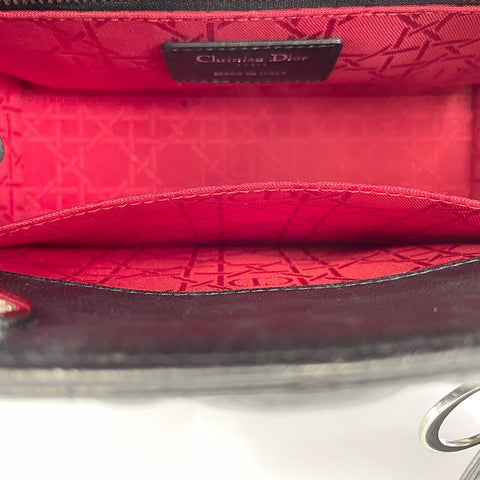 Christian Dior Lady Christian Dior Small 2WAY Handbag leather black WS32864