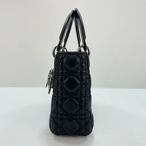 Christian Dior Lady Christian Dior Small 2WAY Handbag leather black WS32864