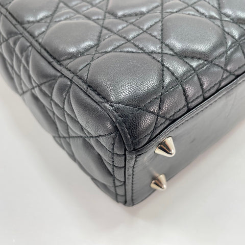 Christian Dior Lady Christian Dior Small 2WAY Handbag leather black WS32864