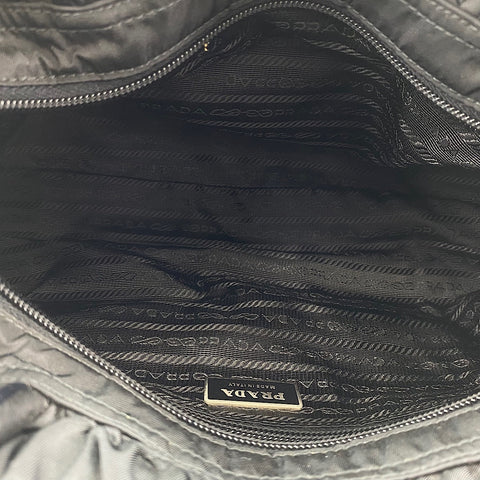 PRADA 2WAY Handbag Nylon black WS32865