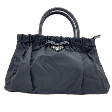 PRADA 2WAY Handbag Nylon black WS32865