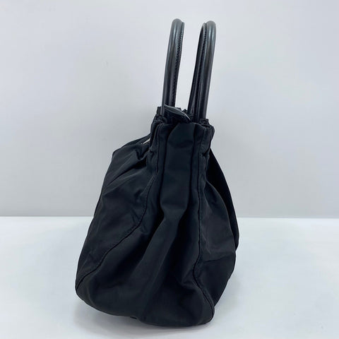 PRADA 2WAY Handbag Nylon black WS32865