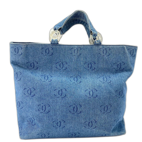 CHANEL Tote Bag denim blue WS32869