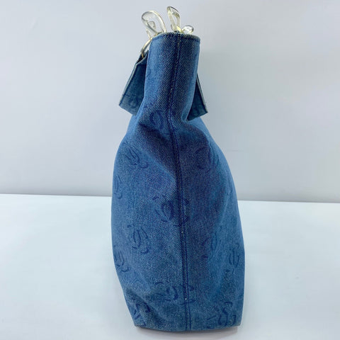 CHANEL Tote Bag denim blue WS32869