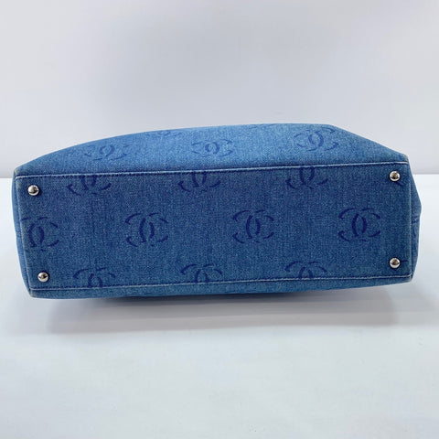 CHANEL Tote Bag denim blue WS32869