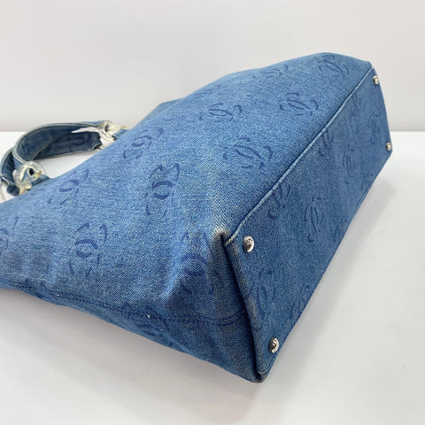 CHANEL Tote Bag denim blue WS32869
