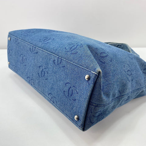 CHANEL Tote Bag denim blue WS32869