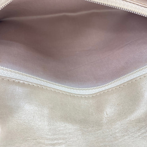 CHANEL New Travel Line 25 Shoulder Bag canvas beige WS32870