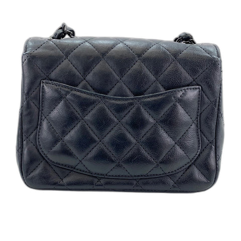 CHANEL Mini matrasse Shoulder Bag leather black WS32874
