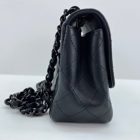 CHANEL Mini matrasse Shoulder Bag leather black WS32874