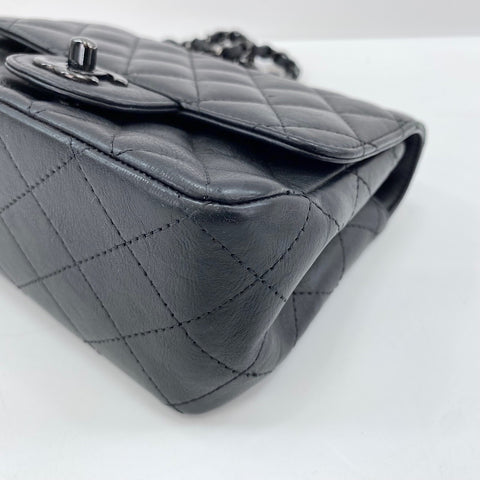 CHANEL Mini matrasse Shoulder Bag leather black WS32874