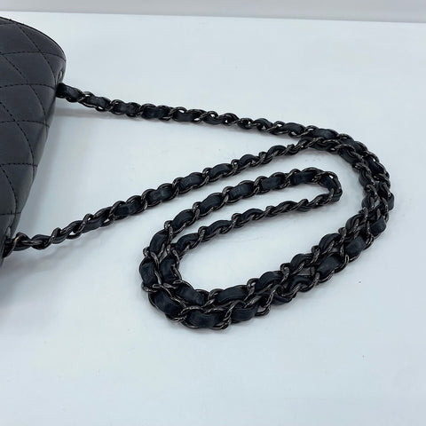 CHANEL Mini matrasse Shoulder Bag leather black WS32874