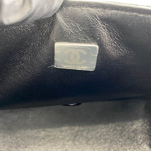 CHANEL Mini Matelasse Shoulder Bag lambskin black WS32875