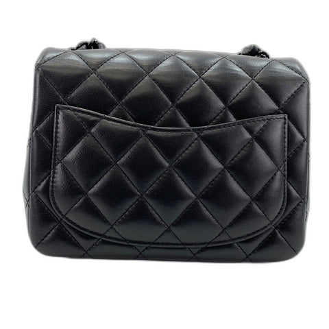 CHANEL Mini matrasse Shoulder Bag lambskin black WS32875