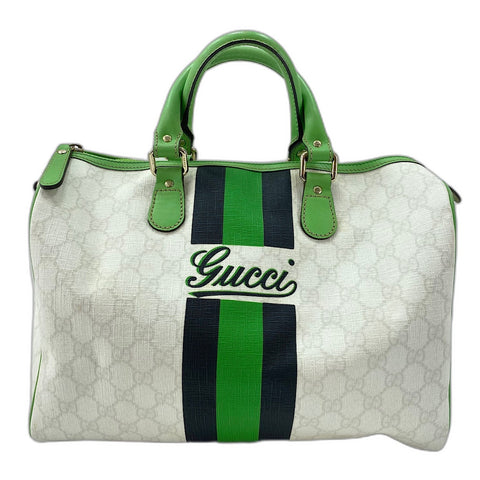GUCCI Joyline mini Boston bag PVC green WS32877