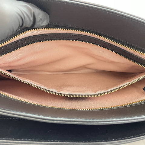 GUCCI GG Marmont 2WAY Handbag leather black WS32878