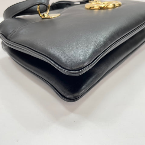 GUCCI GG Marmont 2WAY Handbag leather black WS32878