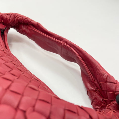 BOTTEGAVENETA INTRECCIATO Handbag leather Red WS32879