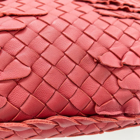 BOTTEGAVENETA INTRECCIATO Handbag leather Red WS32879