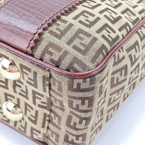 FENDI Zucchino Tote Bag canvas Brown WS32881