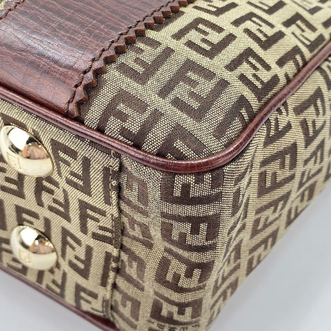 FENDI Zucchino Tote Bag canvas Brown WS32881