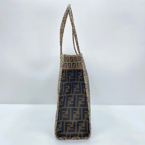 FENDI Zucca, Zucchino Tote Bag PVC Brown WS32882