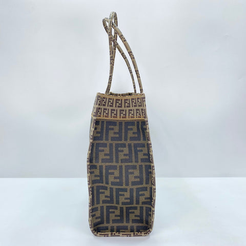 FENDI Zucca, Zucchino Tote Bag PVC Brown WS32882