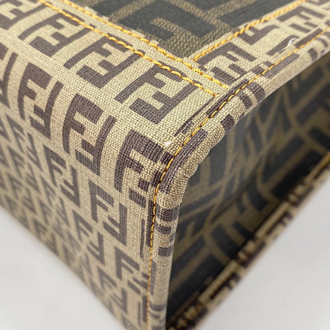 FENDI Zucca, Zucchino Tote Bag PVC Brown WS32882
