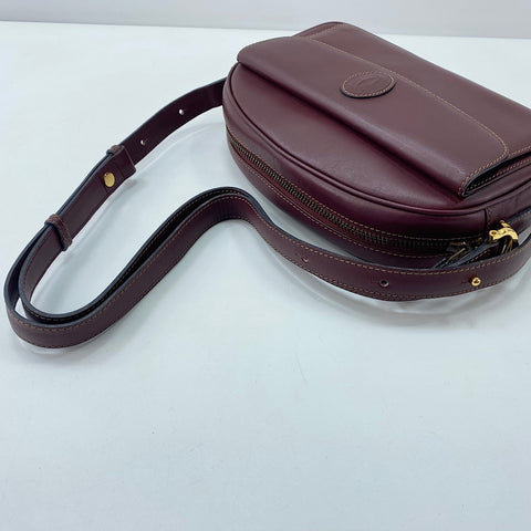 CARTIER Must Line Shoulder Bag leather wine-red WS32883