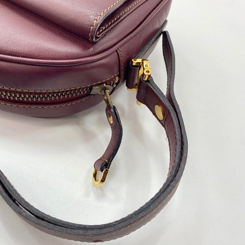 CARTIER Must Line Shoulder Bag leather wine-red WS32883