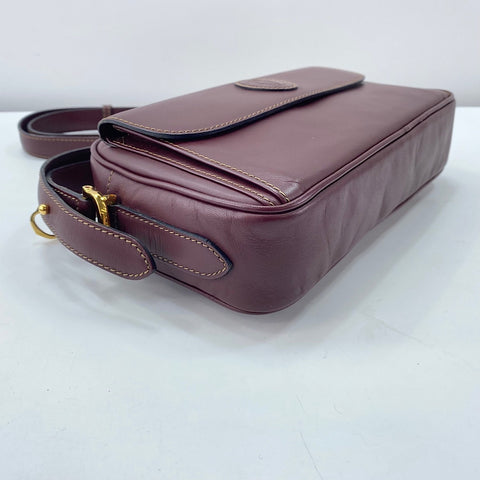 CARTIER Must Line Shoulder Bag leather wine-red WS32883