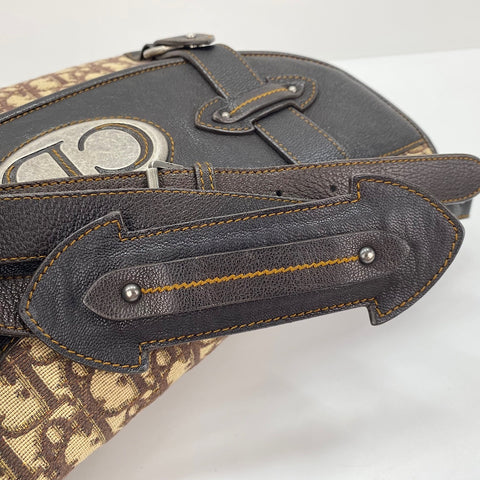 Christian Dior Trotter Shoulder Bag Brown WS32884