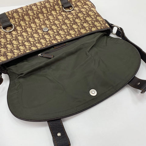Christian Dior Trotter Shoulder Bag Brown WS32884
