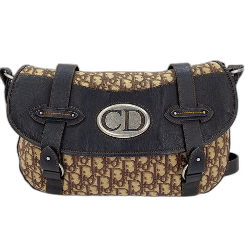 Christian Dior Trotter Shoulder Bag Brown WS32884