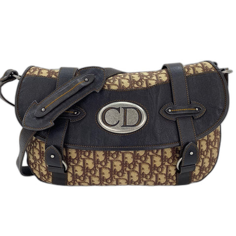 Christian Dior Trotter Shoulder Bag Brown WS32884