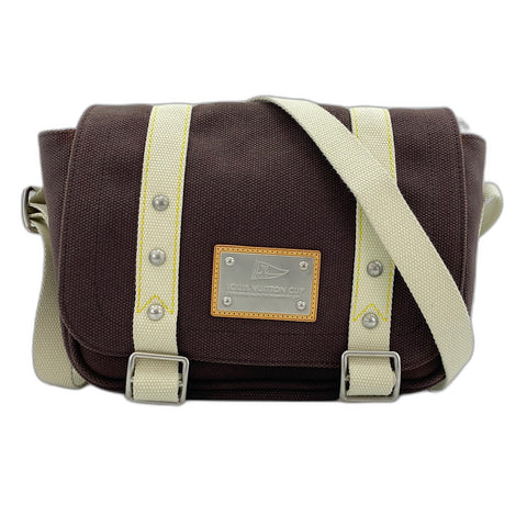LOUIS VUITTON Buzas PM Shoulder Bag canvas Brown WS32891