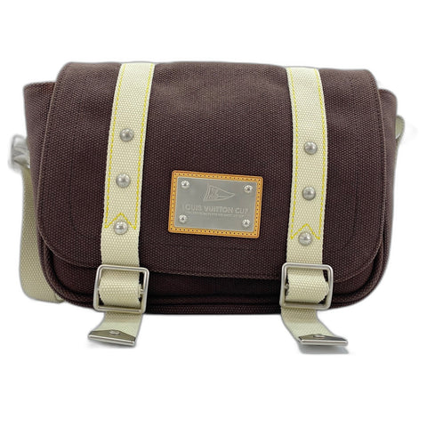 LOUIS VUITTON Buzas PM Shoulder Bag canvas Brown WS32891