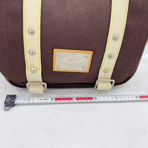 LOUIS VUITTON Buzas PM Shoulder Bag canvas Brown WS32891