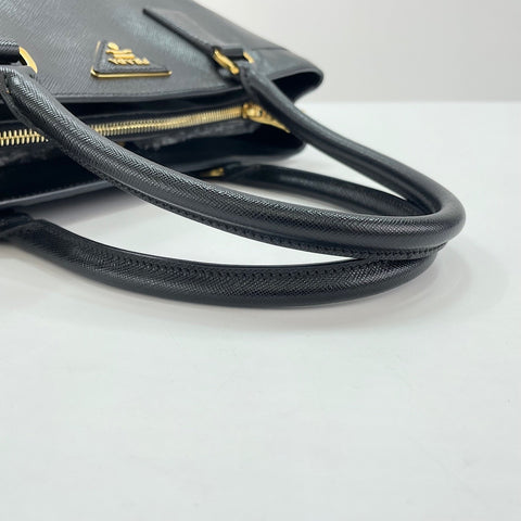 PRADA Galleria Tote Bag leather black WS32892
