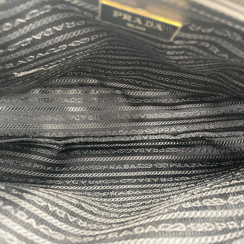 PRADA Galleria Tote Bag leather black WS32892