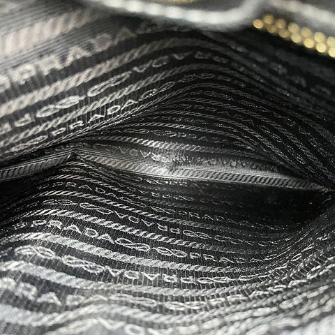 PRADA Galleria Tote Bag leather black WS32892