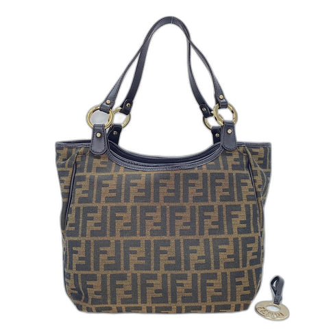 FENDI Zucca Tote Bag canvas Brown WS32895
