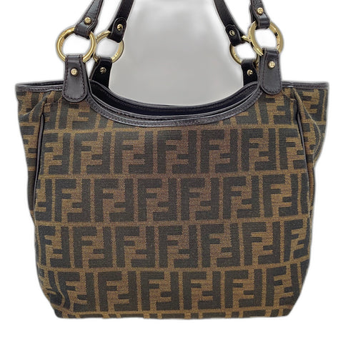 FENDI Zucca Tote Bag canvas Brown WS32895