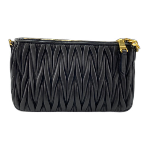 Miu Miu Materasse 2WAY Shoulder Bag leather black WS32896