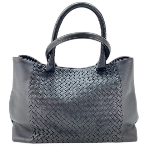 BOTTEGAVENETA INTRECCIATO Tote Bag leather black WS32897