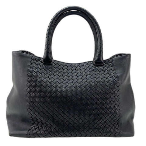 BOTTEGAVENETA INTRECCIATO Tote Bag leather black WS32897