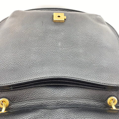 GUCCI GG Marmont Tiger Head Shoulder Bag leather black WS32900
