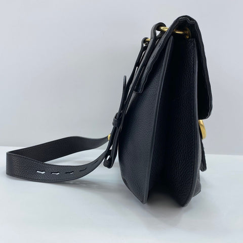 GUCCI GG Marmont Tiger Head Shoulder Bag leather black WS32900