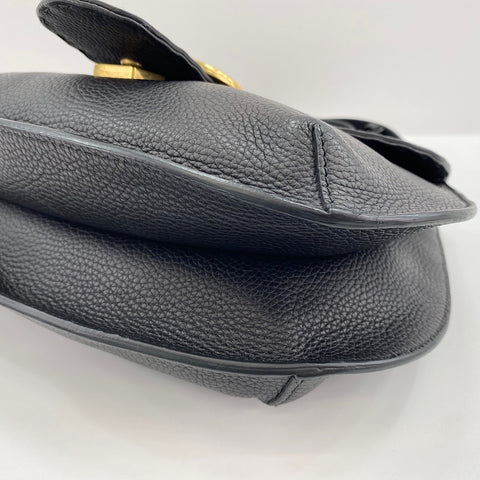 GUCCI GG Marmont Tiger Head Shoulder Bag leather black WS32900