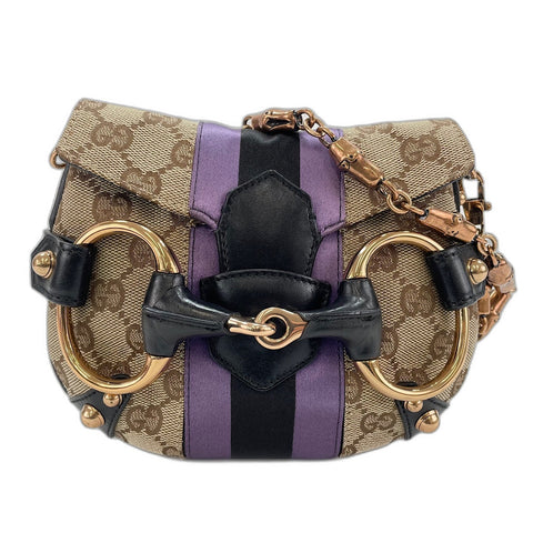 GUCCI Horsebit 2WAY Shoulder Bag beige WS32901